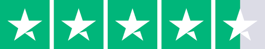 4.5 étoiles sur Trustpilot